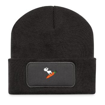 Carrot Goat Goat - Recycled Patch Beanie - dark grey - Front