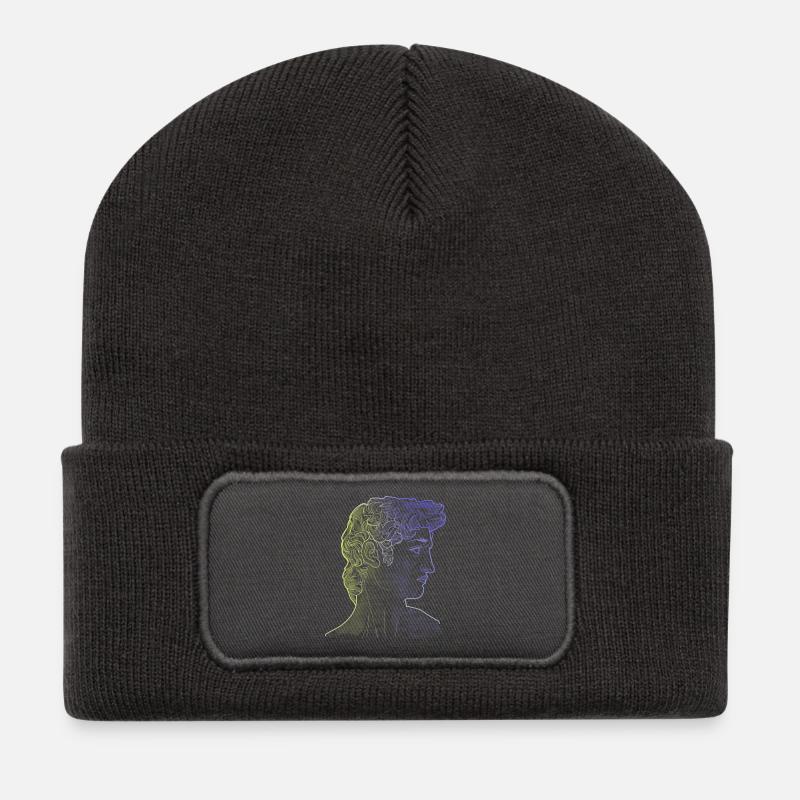 David Michelangelo - Recycled Patch Beanie - dark grey