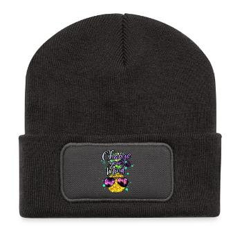 coole Ananas Change your Mind - Recycelte Patch Beanie - Dunkelgrau - Vorne