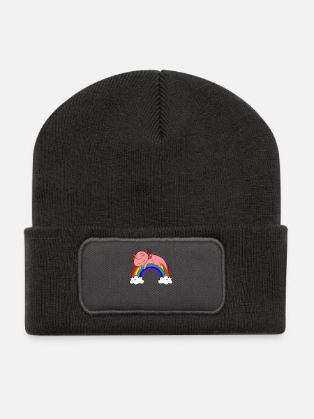 Regenbogen Axolotl - Recycled Patch Beanie - mørkegrå