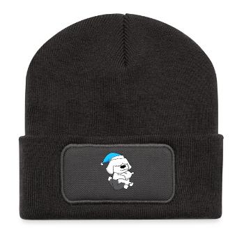 Chien Race de chien Shetland Sheepdog - Beanie recyclé à patch - charbon - Devant
