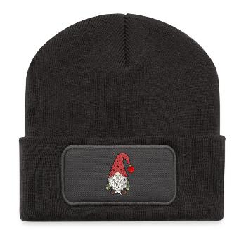 Christmas Elves Christmas Gnom - Recycled Patch Beanie - dark grey - Front