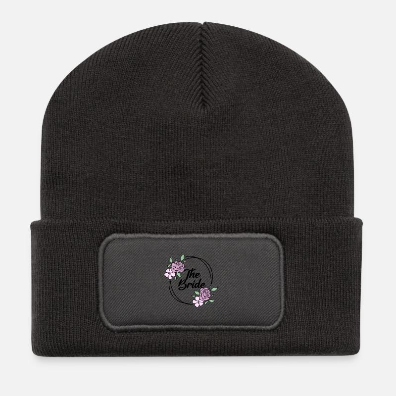 Braut Junggesellinnenabschied - Bride JGA - Recycelte Patch Beanie - Dunkelgrau