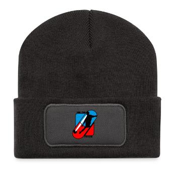 Nehmen Sie Ihre Medizin - Pille - Fußball - Recycelte Patch Beanie - Dunkelgrau - Vorne