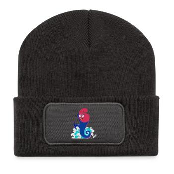Surfy Spiral Spirit - Beanie recyclé à patch - charbon - Devant