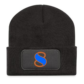 8 ANS. 8e ANNIVERSAIRE. ANNIVERSAIRE 8 ANS. 8 - Beanie recyclé à patch - charbon - Devant