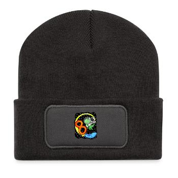 8 Birthday Boy Astronaut - huit ans - Beanie recyclé à patch - charbon - Devant