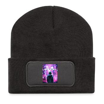 It's All In Your Head Vaporwave Aesthetic Glitch - Recycled Patch Beanie - dark grey - Front