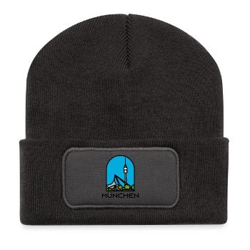 Munich - Tower - Recycled Patch Beanie - dark grey - Front