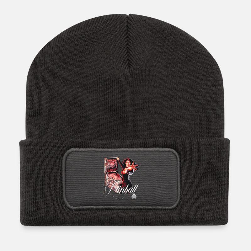 Pinball Flipper Theatre of Magic - Recycelte Patch Beanie - Dunkelgrau