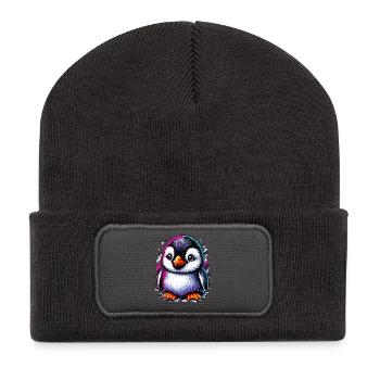 Penguin - Recycled Patch Beanie - dark grey - Front