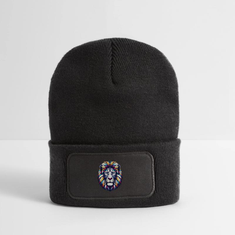 Löwe Recycelte Patch Beanie