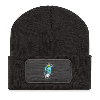Pingouin Dart Dart - Beanie recyclé à patch - charbon - Devant