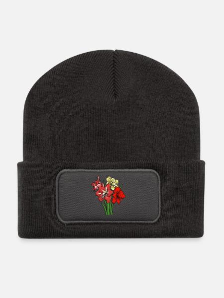 Amaryllis - Recycled Patch Beanie - dark grey