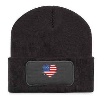 Veteran Heart USA - Recycled Patch Beanie - dark grey - Front