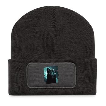 Laponie finlandaise - Beanie recyclé à patch - charbon - Devant