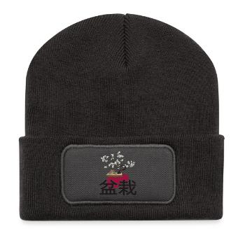 Bonsai bonsai-show shohin bonsaiartist - Recycelte Patch Beanie - Dunkelgrau - Vorne