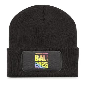 Bali 2025 Bunt - Recycelte Patch Beanie - Dunkelgrau - Vorne
