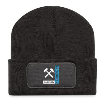 Erzgebirger Limitiert - Recycelte Patch Beanie - Dunkelgrau - Vorne