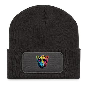 Lioness Lioness Mom Lioness Lionesses Mom Wild Lions - Recycled Patch Beanie - dark grey - Front