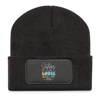 Sisters Trip 2026 Design - Recycled Patch Beanie - dark grey - Front