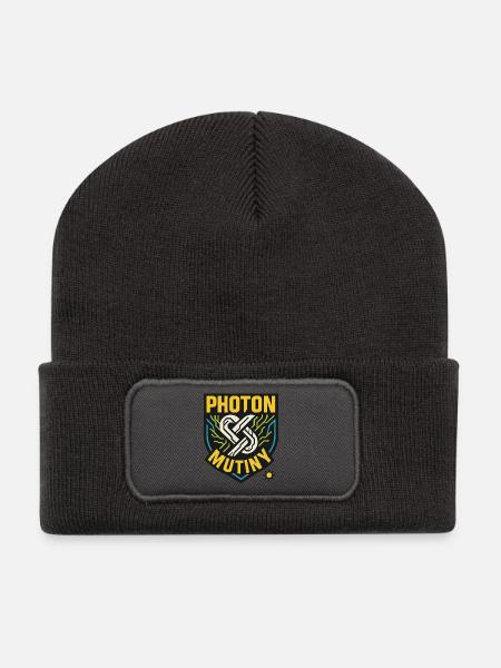 Photon Mutiny - Recycelte Patch Beanie - Dunkelgrau