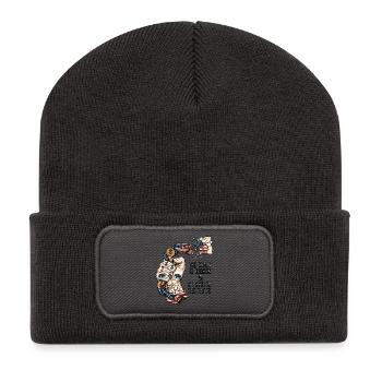 Le système a échoué - Beanie recyclé à patch - charbon - Devant