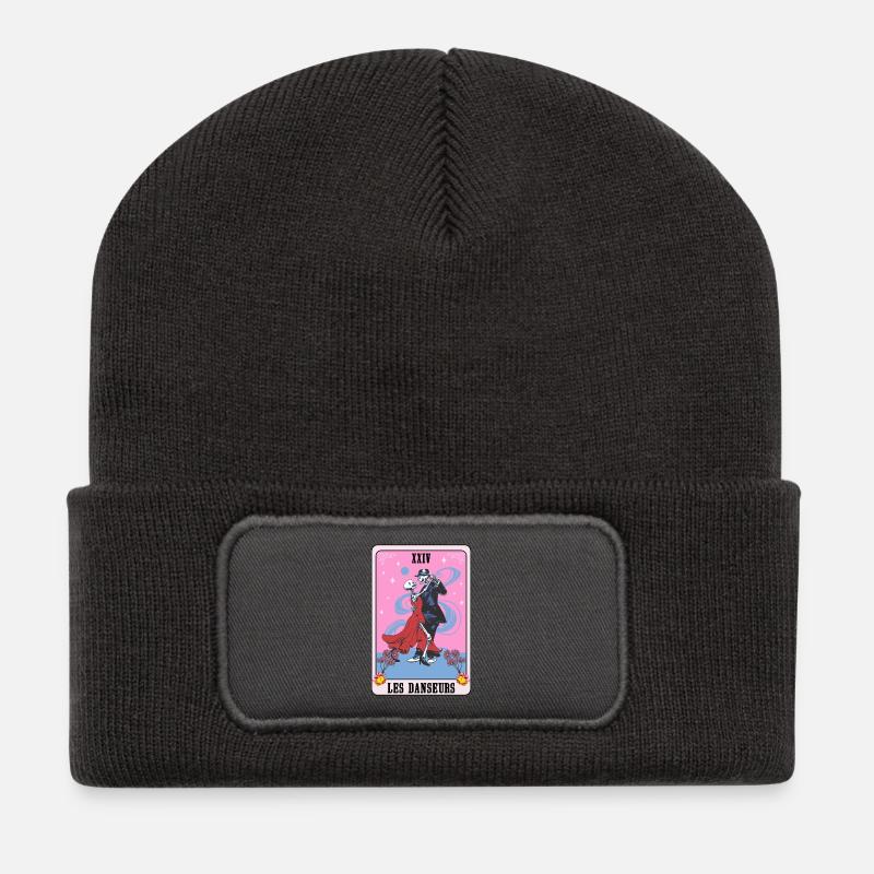 Dancers Passion Dance und Tarot Geschenkidee - Recycelte Patch Beanie - Dunkelgrau