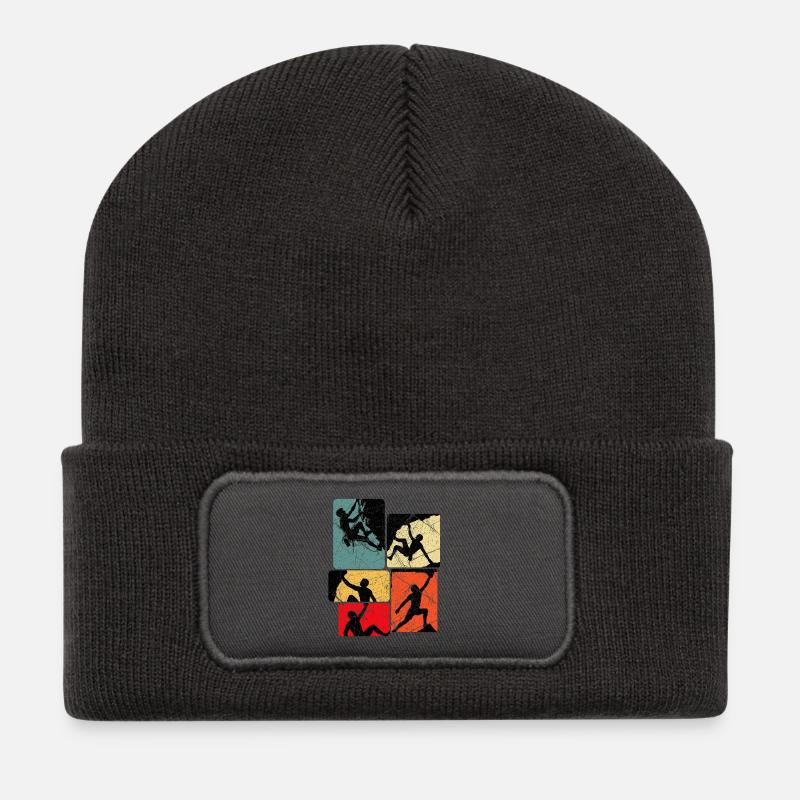 Climbing Bouldering Mountaineering Climbers Bouldering - Recycled Patch Beanie - dark grey