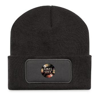 Disque – Vinyl Soul - Beanie recyclé à patch - charbon - Devant
