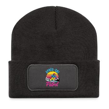 Patrouille après-ski - Beanie recyclé à patch - charbon - Devant