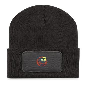 Héros du Japon depuis novembre 2007 Cadeau d’anniversaire - Beanie recyclé à patch - charbon - Devant