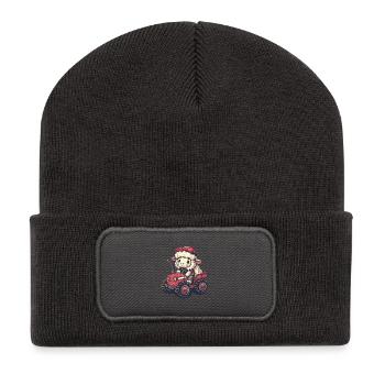 Sheep Tractor Farmer - Recycled Patch Beanie - dark grey - Front