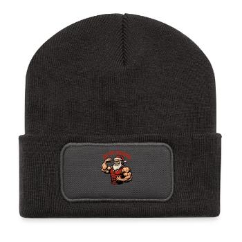 Ho, ho! Huge fun Christmas workout at Fit - Recycled Patch Beanie - dark grey - Front