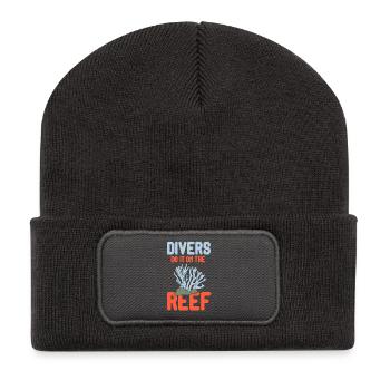 Diving Diver Snorkeling Recreational Diver - Recycled Patch Beanie - dark grey - Front