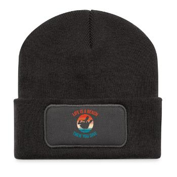 Diving Diver Snorkeling Recreational Diver - Recycled Patch Beanie - dark grey - Front