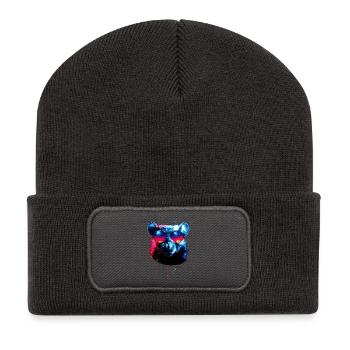 Rat Cute Mouse Rodents Dwarf Mouse Rats Mice - Recycled Patch Beanie - dark grey - Front