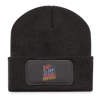 Welder Eat Sleep Weld Repeat Welding Fabrication - Recycelte Patch Beanie - Dunkelgrau - Vorne