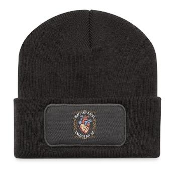 Cardiac Tech Don't Skip A Beat Unless Cath Lab - Recycelte Patch Beanie - Dunkelgrau - Vorne