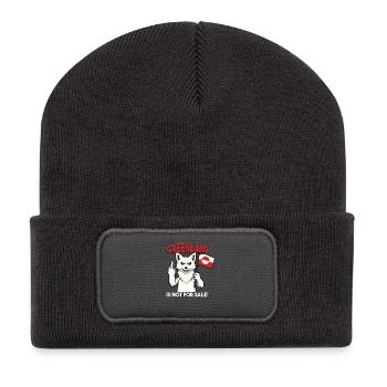 Greenland Is Not For Sale - Recycelte Patch Beanie - Dunkelgrau - Vorne