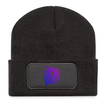 Clear handball message for men - Recycled Patch Beanie - dark grey - Front