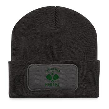 Je peux pas j ai padel - Beanie recyclé à patch - charbon - Devant