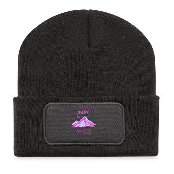Berg Dirndl Neon Pastel - Recycled Patch Beanie - dark grey - Front