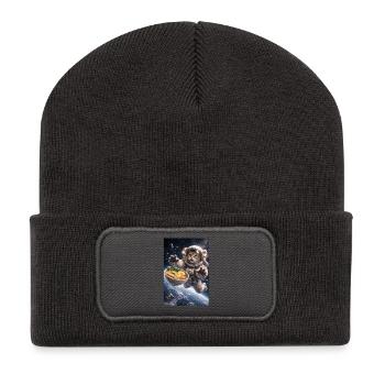Astrounauten Chats Cosmonautes Chats Drôles - Beanie recyclé à patch - charbon - Devant