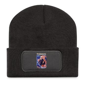 Harrison Patriot Thunder - Recycelte Patch Beanie - Dunkelgrau - Vorne