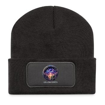 Alien Hollow Earth - Recycelte Patch Beanie - Dunkelgrau - Vorne