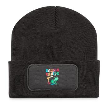 Cousins Kreuzfahrt Kreuzfahrtschiff - Recycelte Patch Beanie - Dunkelgrau - Vorne