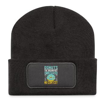 Restauration rapide en donuts - Beanie recyclé à patch - charbon - Devant