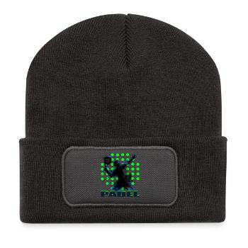 Padel - Recycled Patch Beanie - dark grey - Front