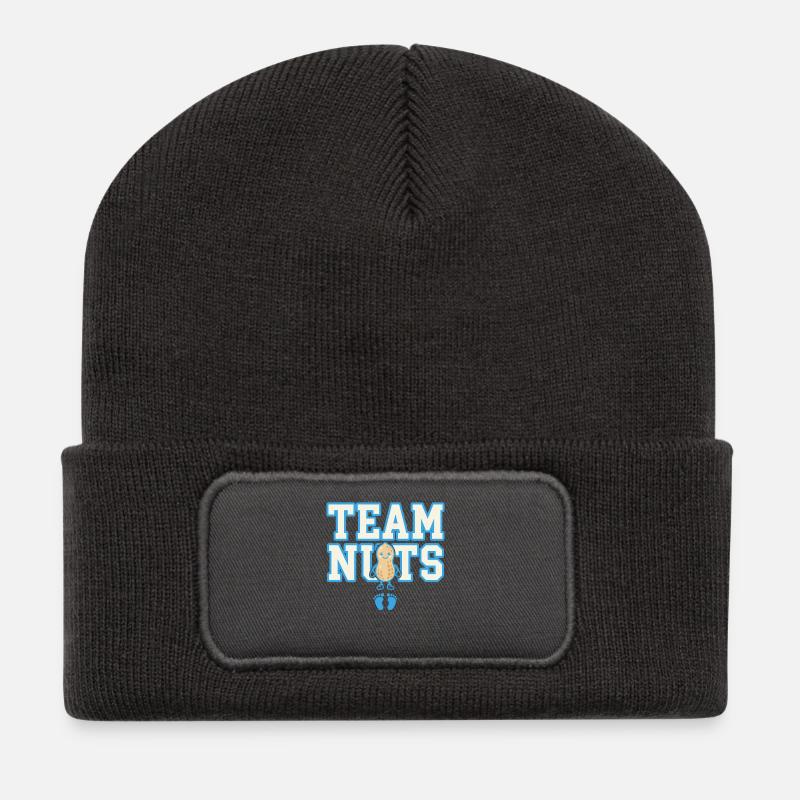 Team Nuts Peanut Design - Recycled Patch Beanie - dark grey